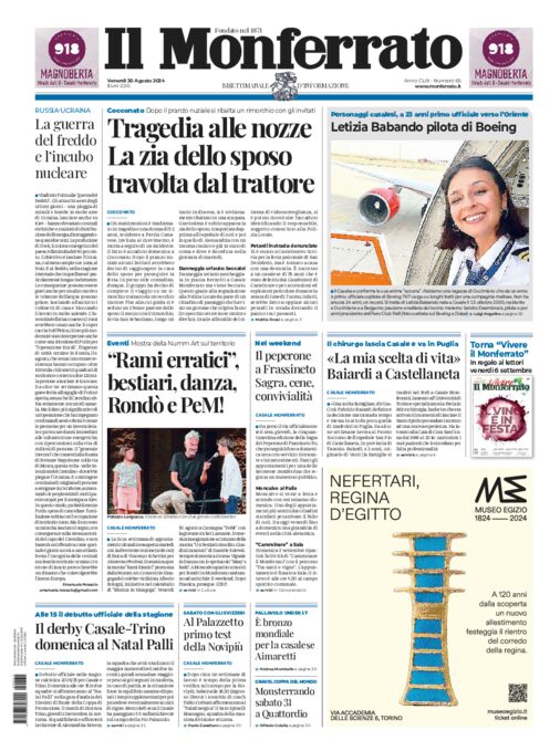 Il Monferrato - Edizione 65 del 30/08/2024